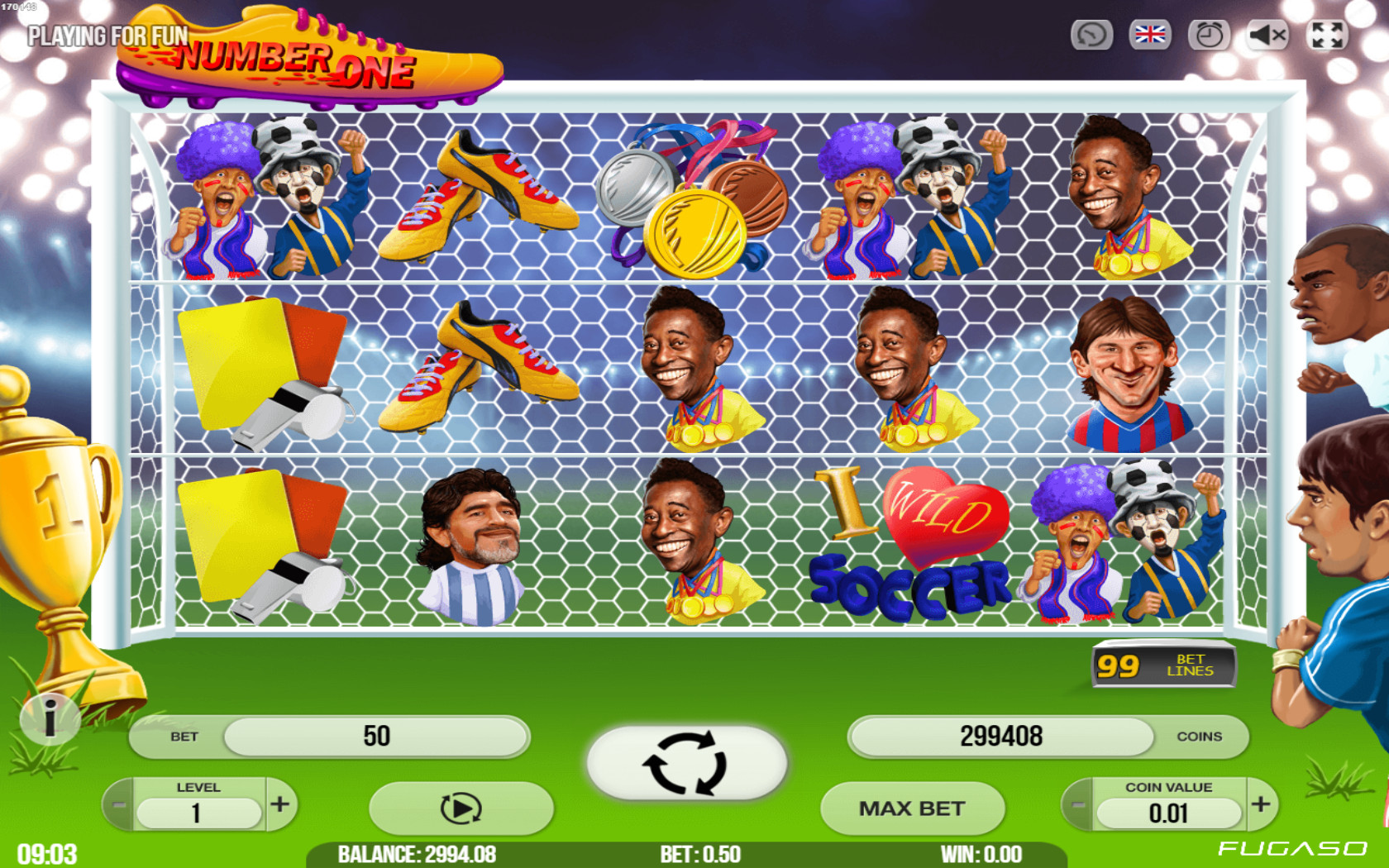 игровой автомат "Номер один" о футболе